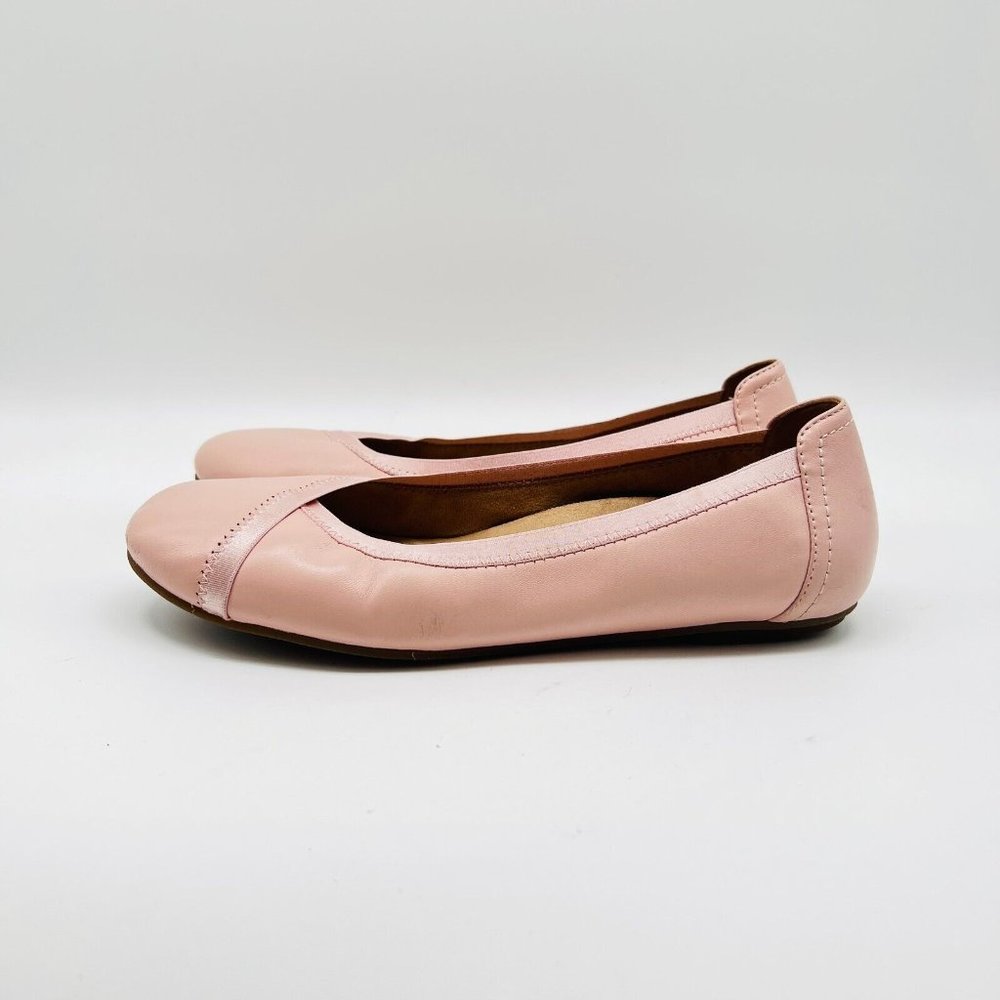 Vionic Ballet Flats Womens 8 Pink Caroll Leather Slip On Comfort Shoes - Picture 6 of 14
